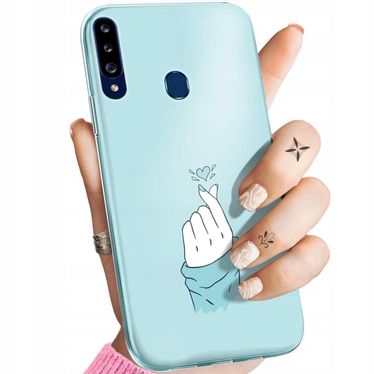 Etui Do Samsung Galaxy A20S Wzory Niebieskie Blue Blau Obudowa Pokrowiec Samsung Electronics