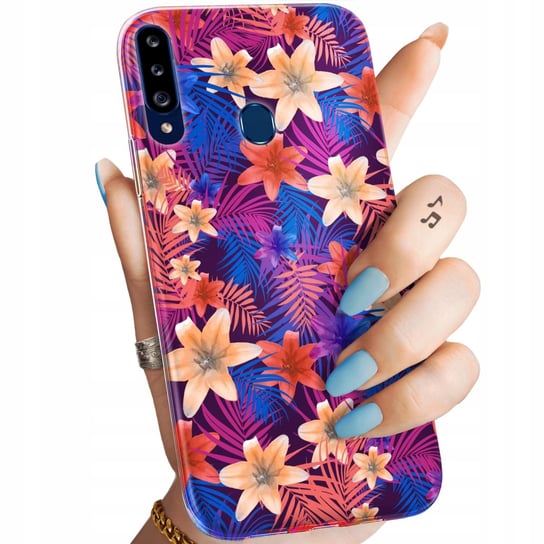 ETUI DO SAMSUNG GALAXY A20S WZORY TROPIC TROPIKALNE TROPIKI EGZOTYKA CASE Samsung Electronics