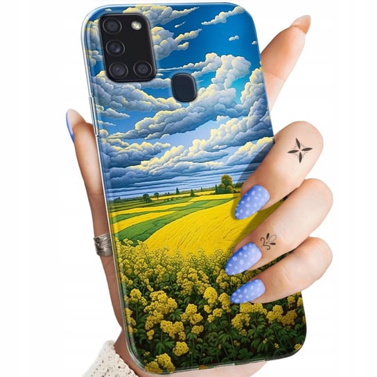 Etui Do Samsung Galaxy A21S Wzory Chmury Niebo Błękit Obudowa Pokrowiec Samsung