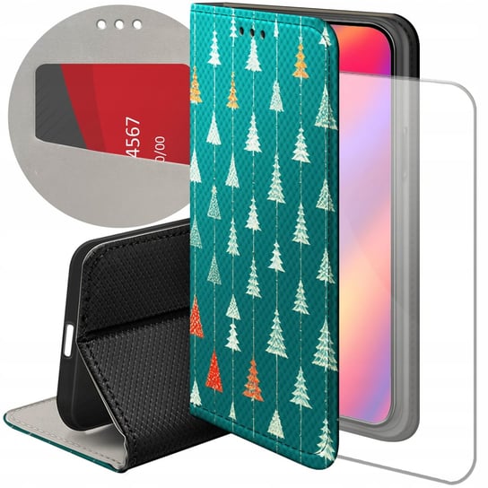 Etui Do Samsung Galaxy A21S Wzory Choinka Święta Boże Narodzenie +Szkło Hello Case