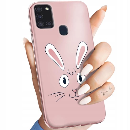 Etui Do Samsung Galaxy A21S Wzory Królik Zając Bunny Obudowa Pokrowiec Case Samsung