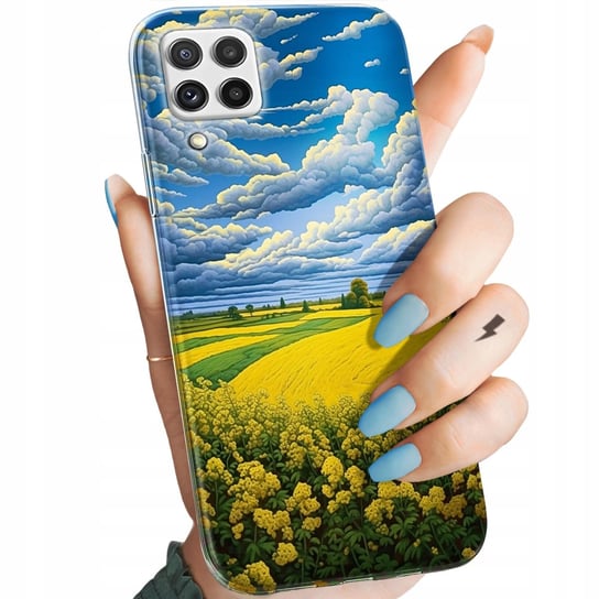 Etui Do Samsung Galaxy A22 4G (Lte) Wzory Chmury Niebo Błękit Obudowa Case Samsung Electronics