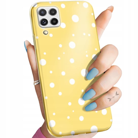 ETUI DO SAMSUNG GALAXY A22 4G (LTE) WZORY KROPKI GROCHY BOKEH DOTS OBUDOWA Samsung