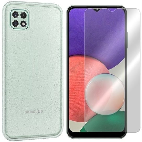 Etui Do Samsung Galaxy A22 5G Case Dust + Szkło 9H VegaCom