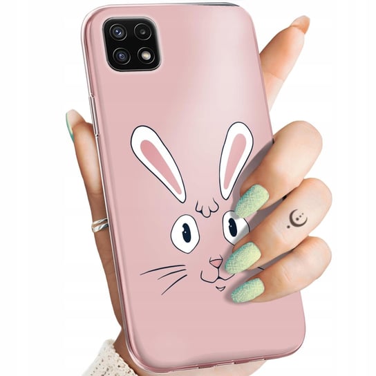 Etui Do Samsung Galaxy A22 5G Wzory Królik Zając Bunny Obudowa Pokrowiec Samsung