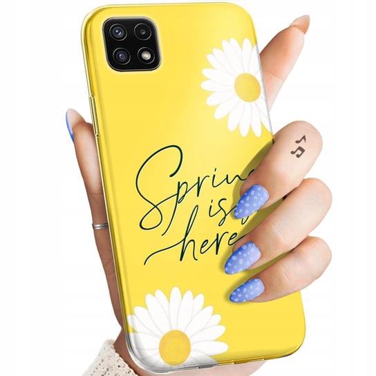 Etui Do Samsung Galaxy A22 5G Wzory Wiosna Wiosenne Spring Obudowa Case Samsung