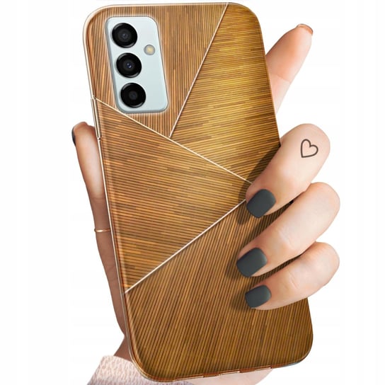 Etui Do Samsung Galaxy A23 5G Wzory Brązowe Drewniane Brown Obudowa Case Samsung Electronics