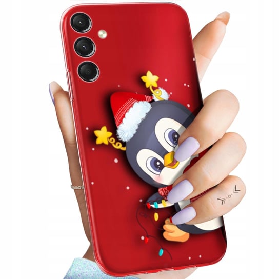 Etui Do Samsung Galaxy A24 4G Wzory Święta Christmas Mikołaj Pingwin Case Samsung Electronics