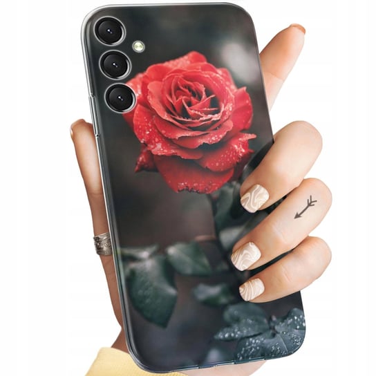 Etui Do Samsung Galaxy A25 5G Wzory Róża Z Różą Rose Obudowa Pokrowiec Case Samsung