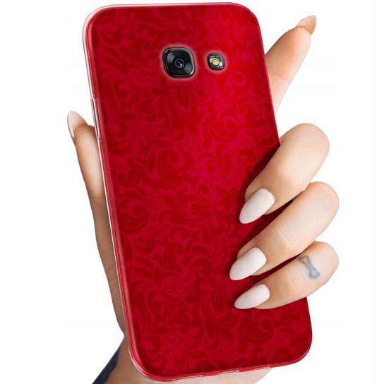 Etui Do Samsung Galaxy A3 2017 Wzory Czerwone Serca Róże Obudowa Pokrowiec Samsung Electronics