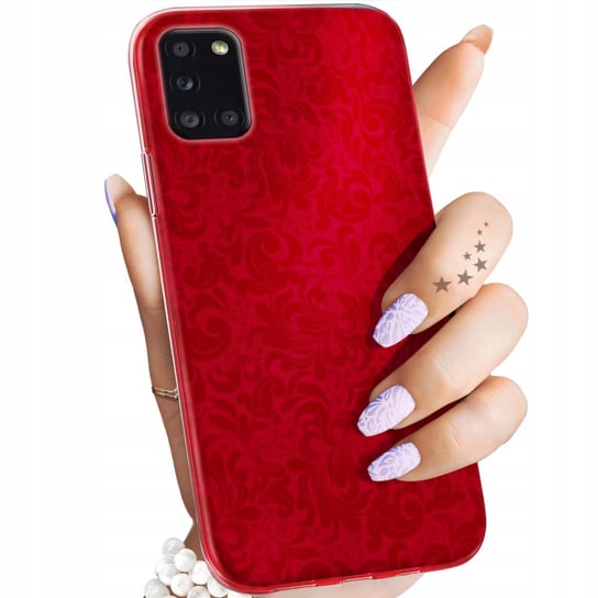 Etui Do Samsung Galaxy A31 Wzory Czerwone Serca Róże Obudowa Pokrowiec Case Samsung Electronics