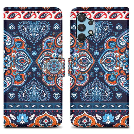 Etui Do Samsung Galaxy A32 4G Pokrowiec w Niebieska Mandala No. 1 Etui Case Cover Obudowa Ochronny Cadorabo Cadorabo