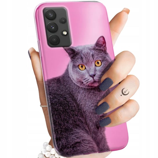 Etui Do Samsung Galaxy A32 4G Wzory Koty Kotki Kociaki Obudowa Pokrowiec Samsung