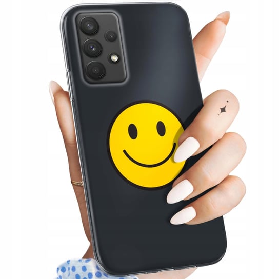 Etui Do Samsung Galaxy A32 4G Wzory Uśmiech Smile Emoji Obudowa Pokrowiec Samsung
