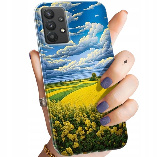 Etui Do Samsung Galaxy A32 5G Wzory Chmury Niebo Błękit Obudowa Pokrowiec Samsung