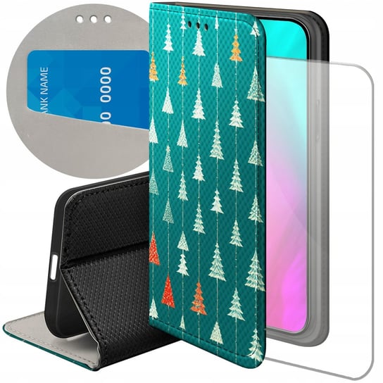 Etui Do Samsung Galaxy A32 5G Wzory Choinka Święta Boże Narodzenie +Szkło Hello Case