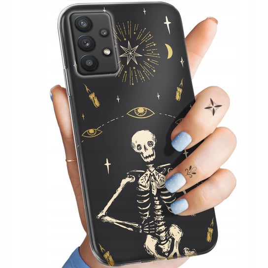 Etui Do Samsung Galaxy A32 5G Wzory Czaszka Szkielety Memento Mori Gotyk Samsung Electronics