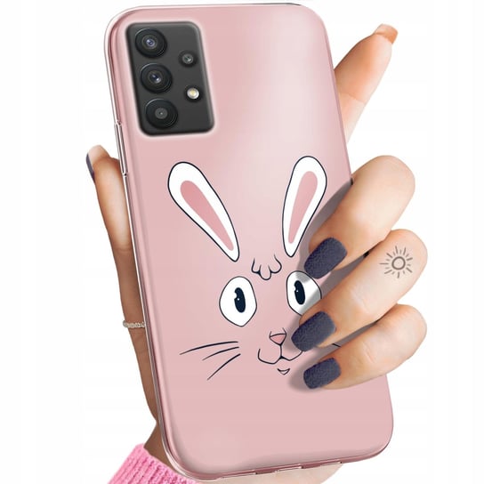 Etui Do Samsung Galaxy A32 5G Wzory Królik Zając Bunny Obudowa Pokrowiec Samsung