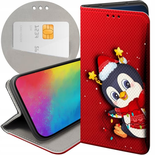Etui Do Samsung Galaxy A32 5G Wzory Święta Christmas Mikołaj Pingwin Case Samsung Electronics