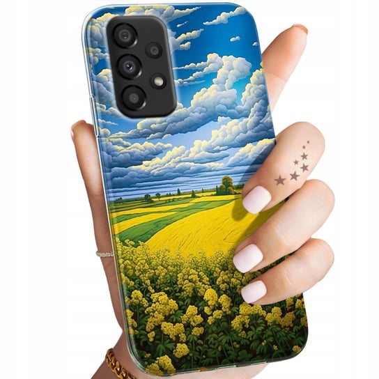 Etui Do Samsung Galaxy A33 5G Wzory Chmury Niebo Błękit Obudowa Pokrowiec Samsung