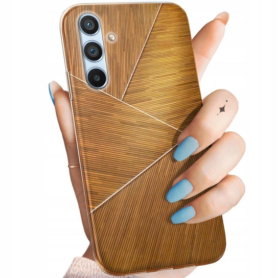 Etui Do Samsung Galaxy A34 5G Wzory Brązowe Drewniane Brown Obudowa Case Samsung Electronics