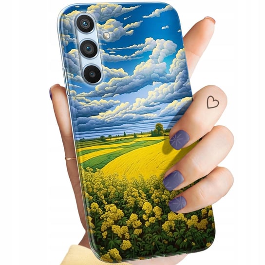 Etui Do Samsung Galaxy A34 5G Wzory Chmury Niebo Błękit Obudowa Pokrowiec Samsung