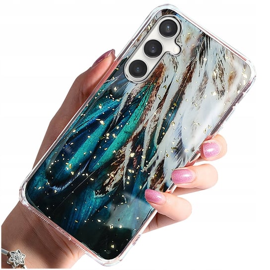 Etui do Samsung Galaxy A35 | A35 5G Case Glamour PLECKI + Szkło OCHRONNE 9H Krainagsm