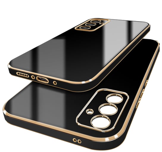 Etui do Samsung Galaxy A35 | A35 5G GOLDEDGE CASE GLAMOUR PLECKI + Szkło 9H Krainagsm