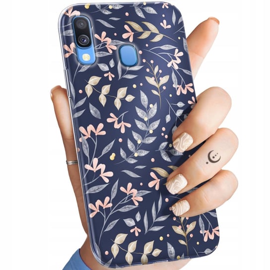 Etui Do Samsung Galaxy A40 Wzory Floral Botanika Bukiety Obudowa Pokrowiec Samsung