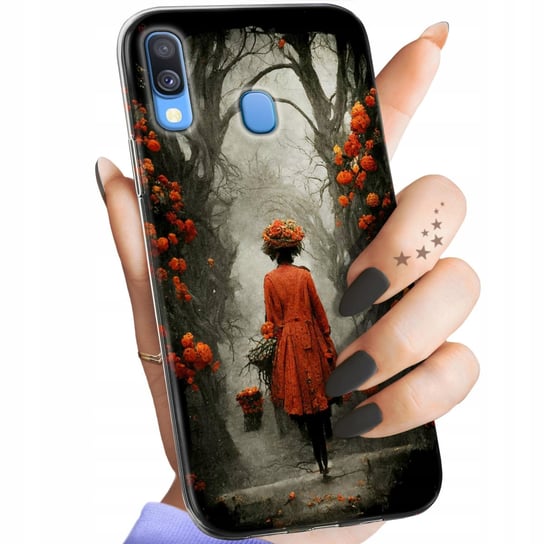 Etui Do Samsung Galaxy A40 Wzory Jesień Liście Autumn Obudowa Pokrowiec Samsung Electronics