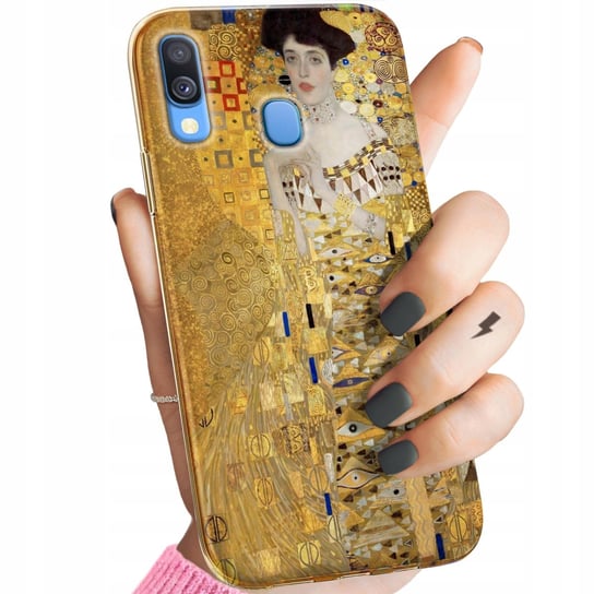 Etui Do Samsung Galaxy A40 Wzory Klimt Gustav Pocałunek Obudowa Pokrowiec Samsung