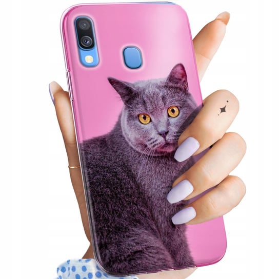 Etui Do Samsung Galaxy A40 Wzory Koty Kotki Kociaki Obudowa Pokrowiec Case Samsung Electronics