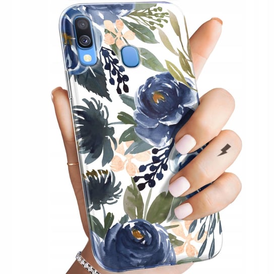 Etui Do Samsung Galaxy A40 Wzory Kwiaty Kwieciste Flower Obudowa Pokrowiec Samsung Electronics