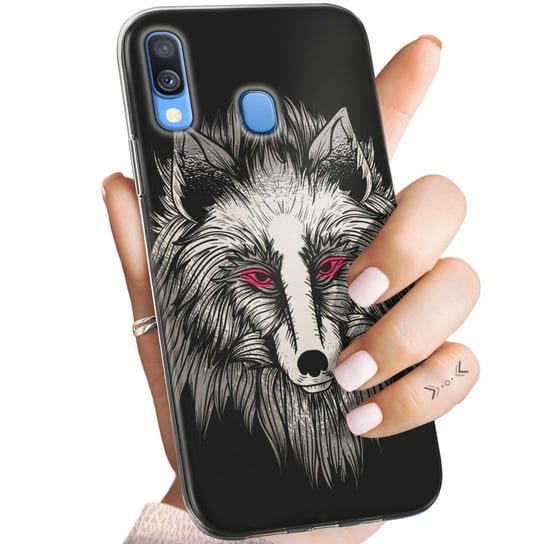 Etui Do Samsung Galaxy A40 Wzory Wilk Wilkołak Wolf Wilczyca Obudowa Case Samsung Electronics