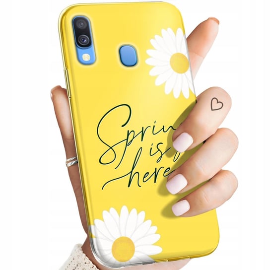 Etui Do Samsung Galaxy A40 Wzory Wiosna Wiosenne Spring Obudowa Pokrowiec Samsung