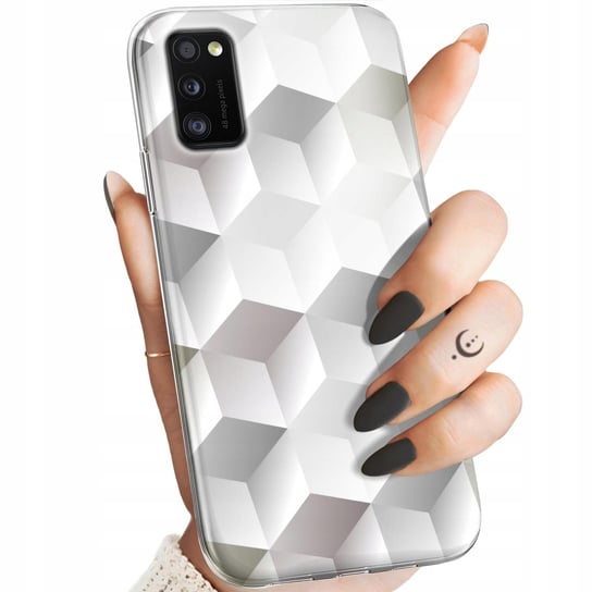 Etui Do Samsung Galaxy A41 Wzory 3D Geometryczne Iluzja Obudowa Pokrowiec Samsung Electronics