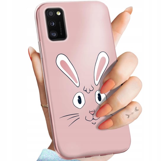 Etui Do Samsung Galaxy A41 Wzory Królik Zając Bunny Obudowa Pokrowiec Case Samsung