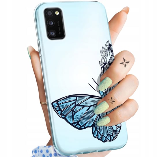 Etui Do Samsung Galaxy A41 Wzory Motyle Butterfly Barwne Obudowa Pokrowiec Samsung Electronics
