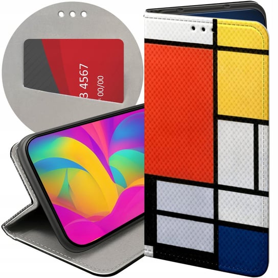 ETUI DO SAMSUNG GALAXY A41 WZORY PIET MONDRAIN ABSTRAKCJA GEOMETRIA FUTERAŁ Samsung Electronics