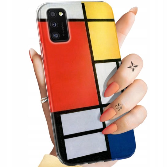 ETUI DO SAMSUNG GALAXY A41 WZORY PIET MONDRAIN ABSTRAKCJA GEOMETRIA OBUDOWA Samsung Electronics