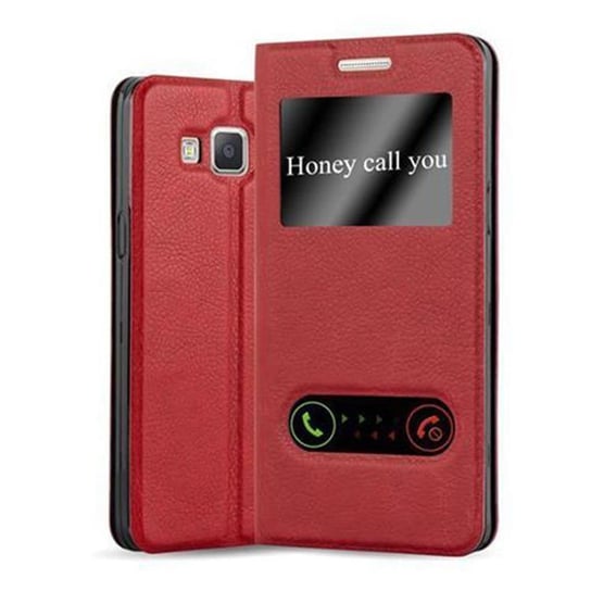 Etui Do Samsung Galaxy A5 2015 w CZERWONY SZAFRAN Pokrowiec Obudowa Case Cover Portfel Ochronny Cadorabo Cadorabo