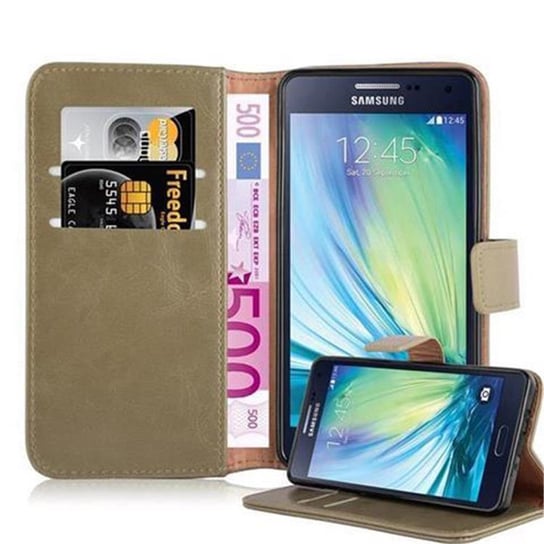 Etui Do Samsung Galaxy A5 2015 w Pokrowiec CAPPUCCINO BRĄZOWE Magnet Obudowa Ochronny Case Cover Cadorabo Cadorabo