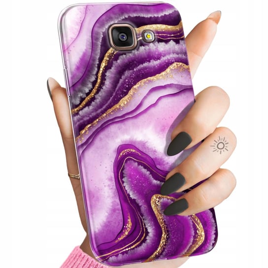 Etui Do Samsung Galaxy A5 2016 Wzory Różowy Marmur Purpura Róż Marmur Case Samsung Electronics