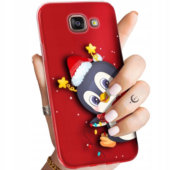 Etui Do Samsung Galaxy A5 2016 Wzory Święta Christmas Mikołaj Pingwin Case Samsung Electronics