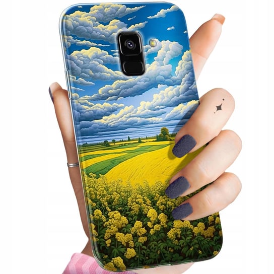 Etui Do Samsung Galaxy A5/A8 2018 Wzory Chmury Niebo Błękit Obudowa Case Samsung Electronics
