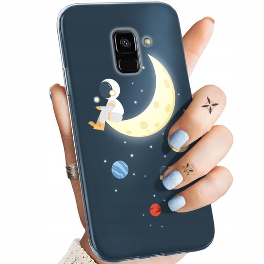 Etui Do Samsung Galaxy A5/A8 2018 Wzory Księżyc Gwiazdy Kosmos Planety Case Samsung