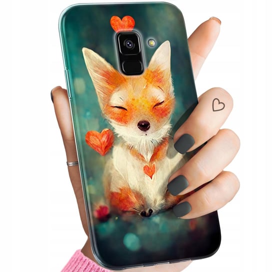 Etui Do Samsung Galaxy A5/A8 2018 Wzory Liski Lisy Fox Obudowa Pokrowiec Samsung
