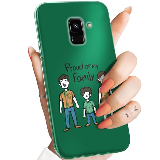 ETUI DO SAMSUNG GALAXY A5/A8 2018 WZORY RODZINA FAMILIA DOM OBUDOWA CASE Samsung Electronics