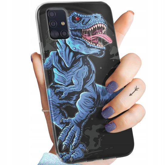 Etui Do Samsung Galaxy A51 5G Wzory Dinozaury Reptilia Prehistoryczne Case Samsung