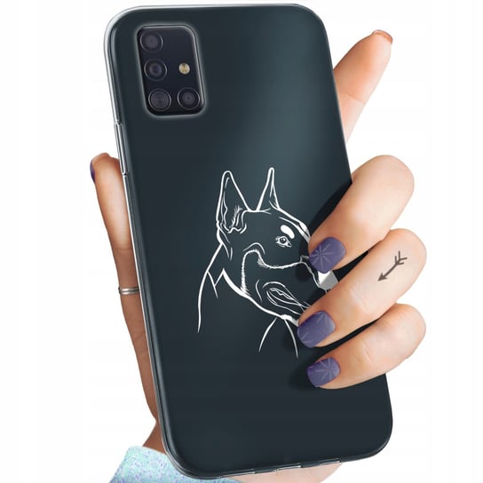 Etui Do Samsung Galaxy A51 5G Wzory Męskie Facet Wąsy Obudowa Pokrowiec Samsung Electronics